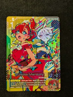 Gundam Card Game GD04-085 R+ Suletta Mercury Alt Art Foil - Image 1