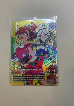 Gundam Card Game GD04-085 R+ Suletta Mercury Alt Art Foil eng - Image 1