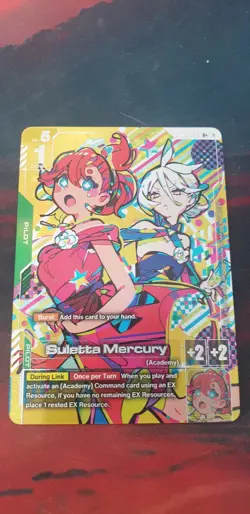 Gundam Card Game GD04-085 R+ Suletta Mercury Alt Art Foil - Image 1