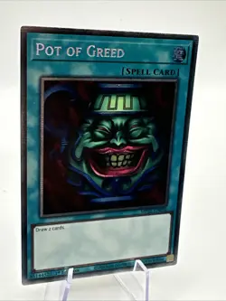 Yu Gi Oh 2025 Mega-Pack Pot of Greed 1st Edition NM Starlight Rare MP25-EN050 - Image 3