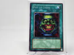 YuGiOh Pot of Greed LOB-119 Unlimited Rare LP - Image 1