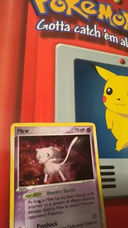 2006 Pokemon TCG - Mew 4/17 - POP Series - Holo Rare MP - Image 3