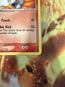 Pokemon TCG Blaziken Holo Rare Card 1/17 Pop Series 1 - Image 2