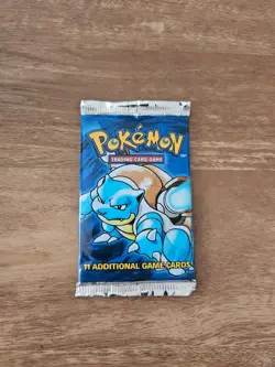 1999 Pokemon Base Set Booster Pack Vintage, Sealed, Blastoise Art - Image 1