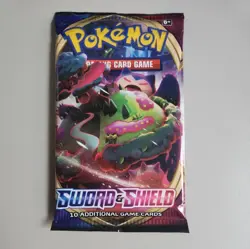 Pokemon Sword and Shield Base Set Booster Pack SWSH01 Sealed Snorlax Art - Image 1