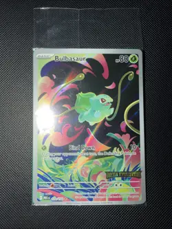 Bulbasaur Pokemon TCG Mega Evolution Stamped Promo 133/132 NM SEALED in WRAP - Image 2