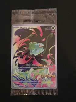 Pokemon TCG: Bulbasaur 133/132 Mega Evolution Box Topper Stamped Promo - Sealed - Image 3