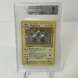 BGS 9 Magneton 009/130 Base Set 2 Holo Pokemon Card 2000 - Image 1