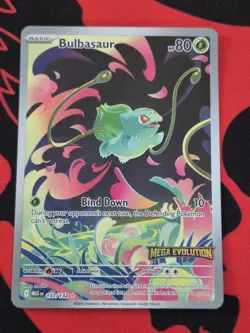 Pokemon TCG Bulbasaur Card Mega Evolution Stamped Promo 133/132 - Image 1