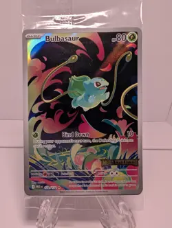 Pokemon TCG Mega Evolution Bulbasaur Card 133/132 Stamped Promo, Sealed - Image 1
