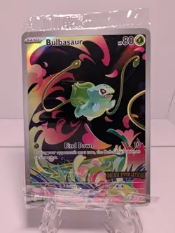 Pokemon TCG Mega Evolution Bulbasaur Card 133/132 Stamped Promo, Sealed - Image 2