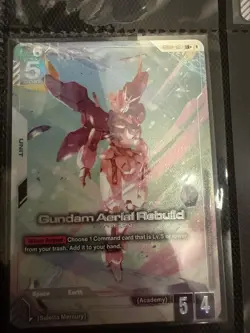 Gundam Aerial Rebuild Card Game GD01-067 LR+ Newtype Rising - Image 1