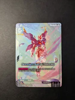 Gundam Aerial Rebuild Card Game GD01-067 LR+ Newtype Rising - Image 1