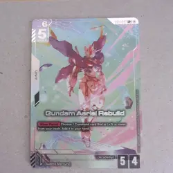 Gundam Aerial Rebuild Card Game GD01-067 LR+ Newtype Rising - Image 1