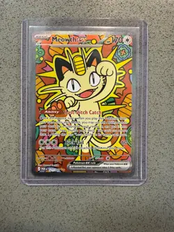 Meowth ex 121/088 Holo Special Illustration Rare Perfect Order Pokemon Near Mint - Image 1