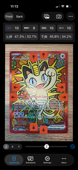Meowth ex 121/088 Holo Special Illustration Rare Perfect Order Pokemon Near Mint - Image 3