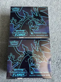 2x Pokemon TCG Phantasmal Flames Pokemon Center Elite Trainer Box ETB - Sealed - Image 1