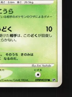 Shuckle DPBP#259 Unlimited LP Shining Darkness Japanese Pokemon Card TCG - Image 3