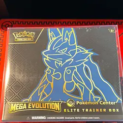 Pokemon Center Pokemon TCG Mega Evolution Elite Trainer Box Booster Promo EN 6+ - Image 1