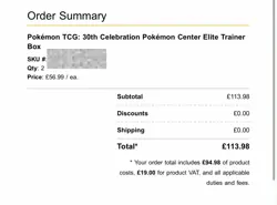 Pokemon Center Pokemon TCG 30th Celebration Elite Trainer Box **PRE- SALE** - Image 2