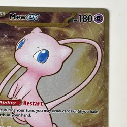 Mew EX 205/165 Metal Hyper Rare Gold Scarlet Violet 151 Pokemon Card TCG - Image 3