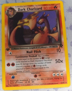 Pokemon TCG Dark Charizard 21/82 Team Rocket Rare 1st Edition English 80 HP - Image 1