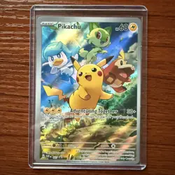 Pokemon TCG Pikachu #027 SV Promo Holo 60 HP Adventuring Together English - Image 1