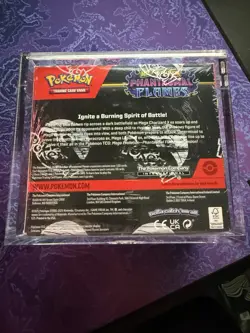 Pokemon TCG Phantasmal Flames Booster Box Sealed w/ Acrylic Case - Image 2