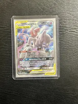 Pokemon Company Mewtwo & Mew GX TAG TEAM Promo Holo SM191 ENG 270 HP TCG - Image 4