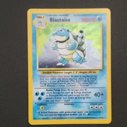 Pokemon TCG Blastoise 2/102 Base Set Unlimited Holo Rare English 1999 100 HP - Image 1