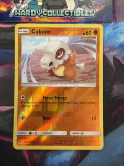 Pokemon TCG Cubone Unbroken Bonds 90/214 Reverse Holo Common Near Mint - Image 1