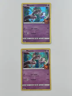 Mewtwo 056/172 Trick or Trade Booster Bundle Holo Lot (x2) Pokemon Singles - Image 1