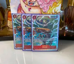 Monet OP10-016 SR Super Rare x3 English One Piece TCG Royal Blood Mint - Image 1