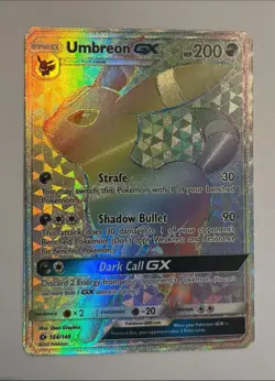 Pokemon card Sum&Moon Base Set Umbreon GX 154/149 Secret Rare NM-LP - Image 1