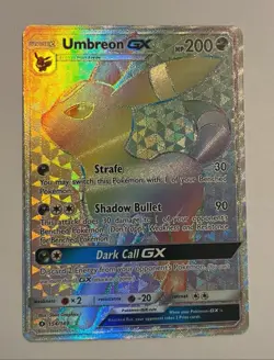 Pokemon card Sum&Moon Base Set Umbreon GX 154/149 Secret Rare NM-LP - Image 2