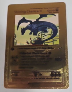 Pokemon Shining Charizard 2 Purple GOLD DISPLAY Card MINT CONDITION.b - Image 1
