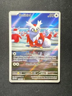Pokemon TCG Delibird 152/132 Illustration Rare – Mega Evolutions Set – NM - Image 2