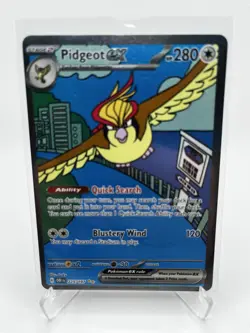 Pokemon TCG Obsidian Flames Pidgeot EX Holo Ultra Rare Card 225/197 - Image 1