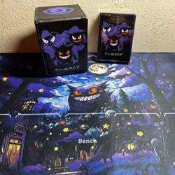 Pokemon Trading Card Game Gengar Card Case Sleeve Playmat 3 Piece Set - Image 1