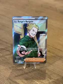 Pokemon TCG Lt. Surge's Bargain Mega Evolution 170/132 Trainer Card NM Condition - Image 1