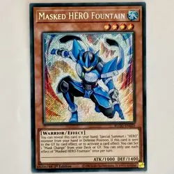 Yu-Gi-Oh! - Masked HERO Fountain - BLGG-EN029 - Secret Rare - 1st Edition - Image 1