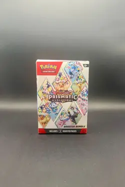 Pokemon TCG Prismatic Evolutions Booster Bundle Factory Sealed English 6 Packs - Image 1