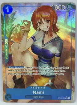 Nami One Piece TCG Emperors in the New World OP09-050 Alt Art Super Rare - PWE - Image 1