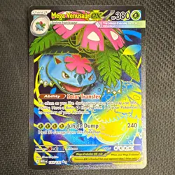 Pokemon TCG Mega Venusaur EX 155/132 Evolutions Ultra Rare Holo Full Art - Image 1