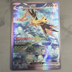 Pokemon TCG Zapdos ex SV: Scarlet & Violet 151 202/165 Full Art Holo EN - Image 1