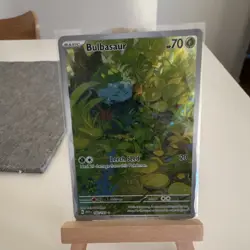 Pokemon TCG Bulbasaur 166/165 Scarlet & Violet-151 Full Art Holo 2023 EN - Image 1