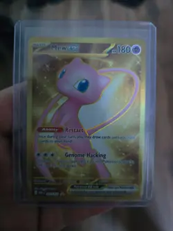Pokemon Mew EX Gold TCG Scarlet Violet 151 Holo Hyper Rare Card 205/165 - Image 1