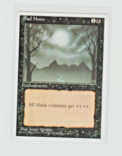 Magic the Gathering ~ MTG ~ 1x Bad Moon ~ ALTERNATE ~ 4th Edition ~ M/NM - Image 1