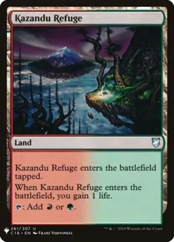 Kazandu Refuge - Light Play MTG Mystery Booster - Image 1