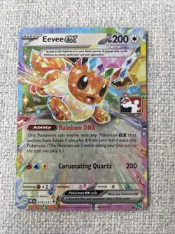 Pokemon TCG - Eevee Ex - 075/131 Prismatic Evolutions Prize Pack Series 7 - NM - Image 1